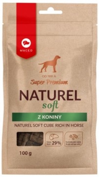 MACED Naturel soft cube rich in horse - Dog treat - 100g