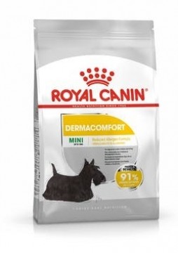 ROYAL CANIN Mini Dermacomfort -  dry food for adult small breeds of dogs with sensitive skin prone to irritation - 3kg