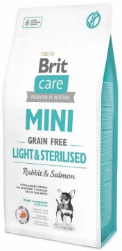 BRIT Care Mini Light&Sterilised - dry dog food - 2 kg