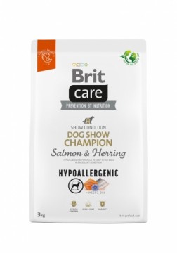 BRIT Care Hypoallergenic Adult Dog Show Champion Salmon & Herring - dry dog food - 3 kg