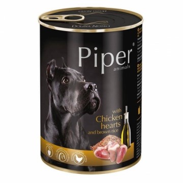 DOLINA NOTECI PIPER ANIMALS - Wet dog food - Poultry hearts with brown rice 400 g