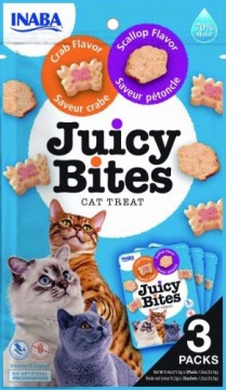 INABA Juicy Bites Crab and Scallop - cat treats - 3x11,3 g