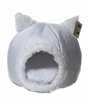 GO GIFT cat bed - light grey - 40x40x34 cm