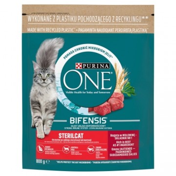 Purina Nestle PURINA One Bifensis Sterilcat Beef - dry cat food - 800 g