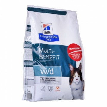 HILL'S PRESCRIPTION DIET Multi-Benefit Feline w/d Dry cat food Chicken 3 kg