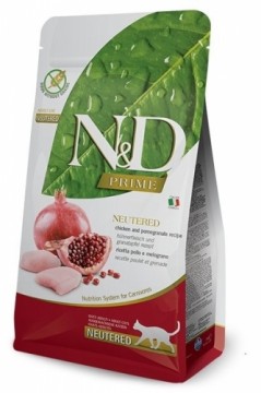 FARMINA N&D Prime Neutered Chicken&Pomegranate Adult - dry cat food - 5 kg
