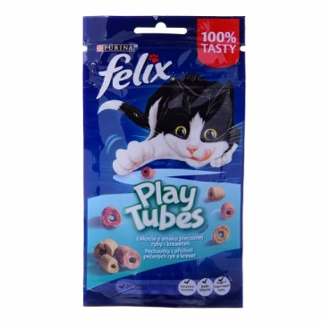 Purina Nestle FELIX Play Tubes Fish, Shrimps  - dry cat food - 50 g