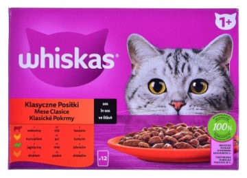 WHISKAS Classic Meals in Sauce - wet cat food - 12x85g