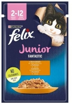Purina Nestle Felix Fanstastic Junior - wet cat food - 85 g