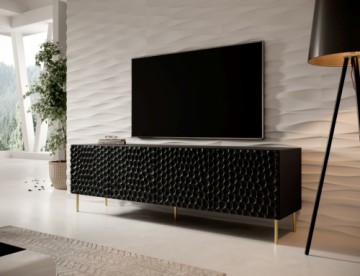 Halmar HOLE TV Stand 190 black mat/ black mat