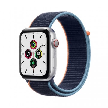 Apple Watch SE GPS + Cell 44mm Silver Alu Deep Navy Sport Loop