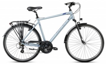 Velosipēds Romet Wagant 1 2024 silver-blue-23" / XL