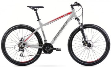 Velosipēds Romet Rambler R7.1 2024 silver-red-graphite-21" / XL