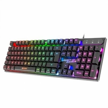 Klaviatūra Spirit of Gamer PRO-K1 Spāņu Qwerty Melns