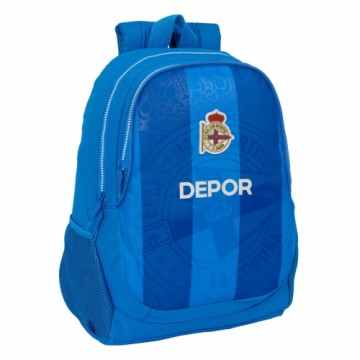 School Bag R. C. Deportivo de La Coruña Blue 32 x 44 x 16 cm