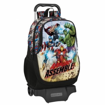 Школьный рюкзак с колесиками The Avengers Forever Разноцветный 32 x 44 x 16 cm