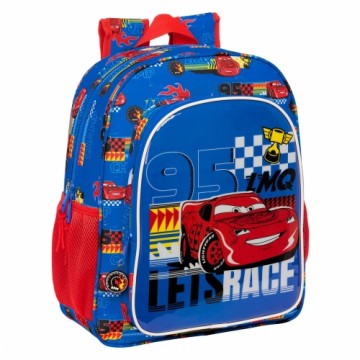 Skolas soma Cars Race ready Zils 32 X 38 X 12 cm