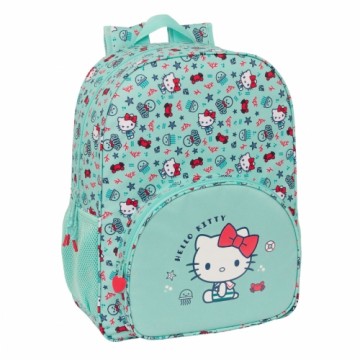 Школьный рюкзак Hello Kitty Sea lovers бирюзовый 33 x 42 x 14 cm