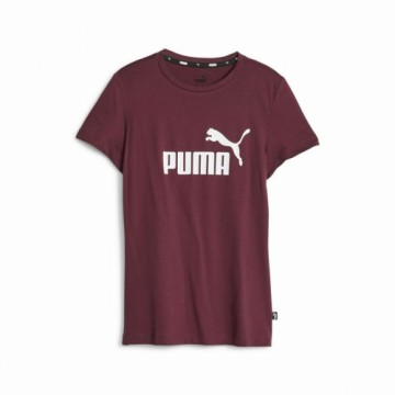 Krekls ar Īsām Piedurknēm Bērniem Puma Ess Logo Sarkanbrūns