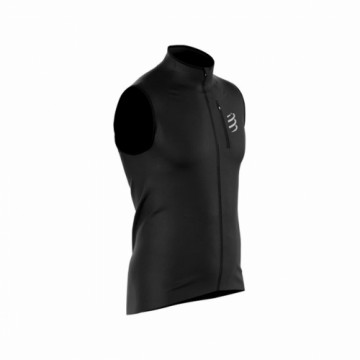 Vīriešu Sporta Veste Compressport Hurricane Melns