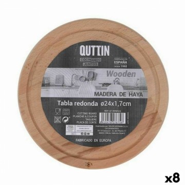 Сервировочная доска Quttin Круглая ø 24 x 1,7 cm (8 штук)