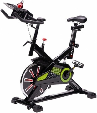 HMS SW2102 black and lime spinning bike