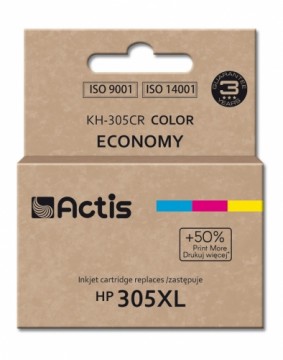 Actis KH-305CR ink for HP printer; HP 305XL 3YM63AE replacement; Standard; 18 ml; color