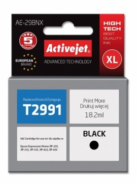 Activejet AE-29BNX Ink cartridge (replacement for Epson 29XL T2991; Supreme; 18 ml; black)