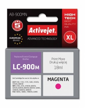 Activejet AB-900MN Ink (replacement for Brother LC900M; Supreme; 17.5 ml; magenta)