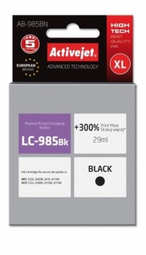 Activejet AB-985BN ink (replacement for Brother LC985Bk; Supreme; 29 ml; black)