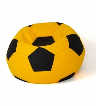 Go Gift Soccer Sako bag pouffe yellow-black XL 120 cm