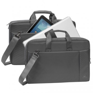 Rivacase 8251 notebook case 43.9 cm (17.3") Briefcase Grey