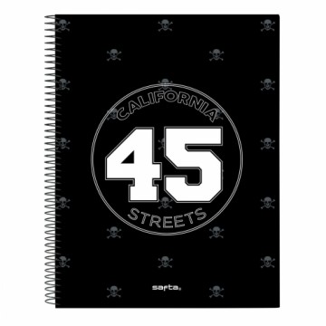 Notebook Safta California Black A4 120 Sheets
