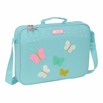 Школьный портфель Moos Butterflies Светло Синий 38 x 28 x 6 cm