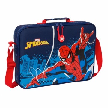 Skolas soma Spider-Man Neon Tumši Zils 38 x 28 x 6 cm