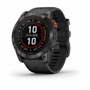 Garmin fēnix 7X Pro 3.56 cm (1.4") MIP 51 mm Digital 280 x 280 pixels Touchscreen Grey Wi-Fi GPS (satellite)