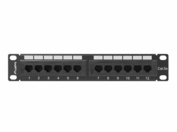 LANBERG PATCH PANEL 10" (12 PORT, 1U, CAT.5E UTP)