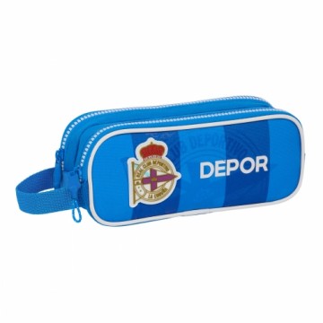 R. C. Deportivo De La CoruÑa Двойной пенал R. C. Deportivo de La Coruña Синий 21 x 8 x 6 cm