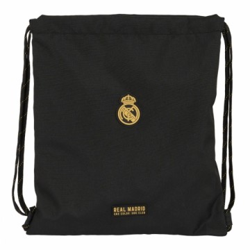 Сумка-рюкзак на веревках Real Madrid C.F. Чёрный 35 x 40 x 1 cm