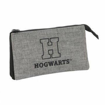 Trīsvietīgs futrālis Harry Potter House of champions Melns Pelēks 22 x 12 x 3 cm