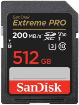 Atmiņas karte SanDisk Extreme PRO 512GB SDXC