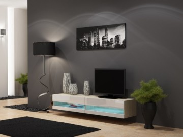 Cama Meble Cama TV stand VIGO NEW 30/180/40 sonoma/white gloss