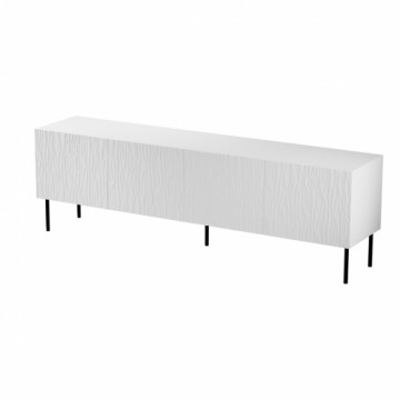 Cama Meble RTV JUNGLE cabinet 190x40.5x59.5 white matt + black legs