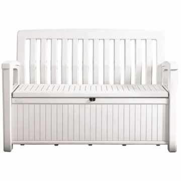 Keter ( TRŪKST DETAĻA ) Uzglabāšanas sols Patio Storage Bench 227L balts