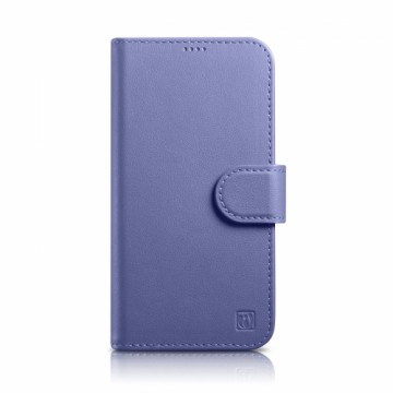 iCarer Wallet Case 2in1 Cover iPhone 14 Plus Anti-RFID Leather Flip Case Light Purple (WMI14220727-LP)