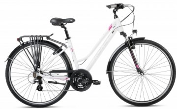 Velosipēds Romet Gazela 1 2024 white-violet-20" / L