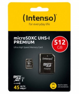 Intel Intenso microSDXC Class 10 UHS-I Карта памяти 512GB