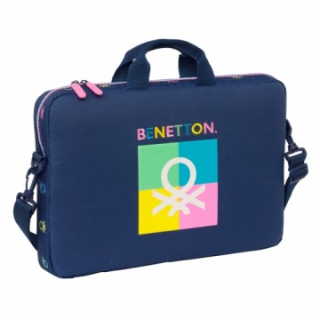 Laptop Case Benetton Cool Navy Blue 40 x 27 x 4 cm