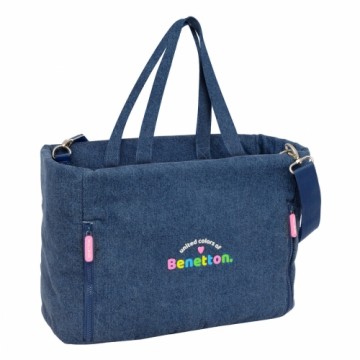 Rokassoma Benetton Denim Zils 40 x 31 x 17 cm