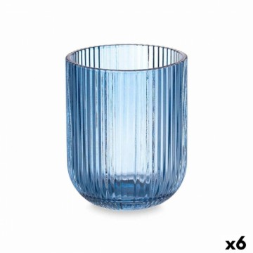 Vivalto Stikls Strīpas Zils Stikls 270 ml (6 gb.)